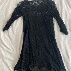 Black Womens lace dress